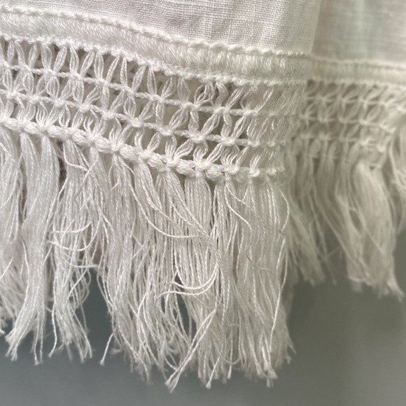 Umgee Floral Embroidered Long Duster Kimono Crochet Fringe Cover Up Colorful - Picture 9 of 15